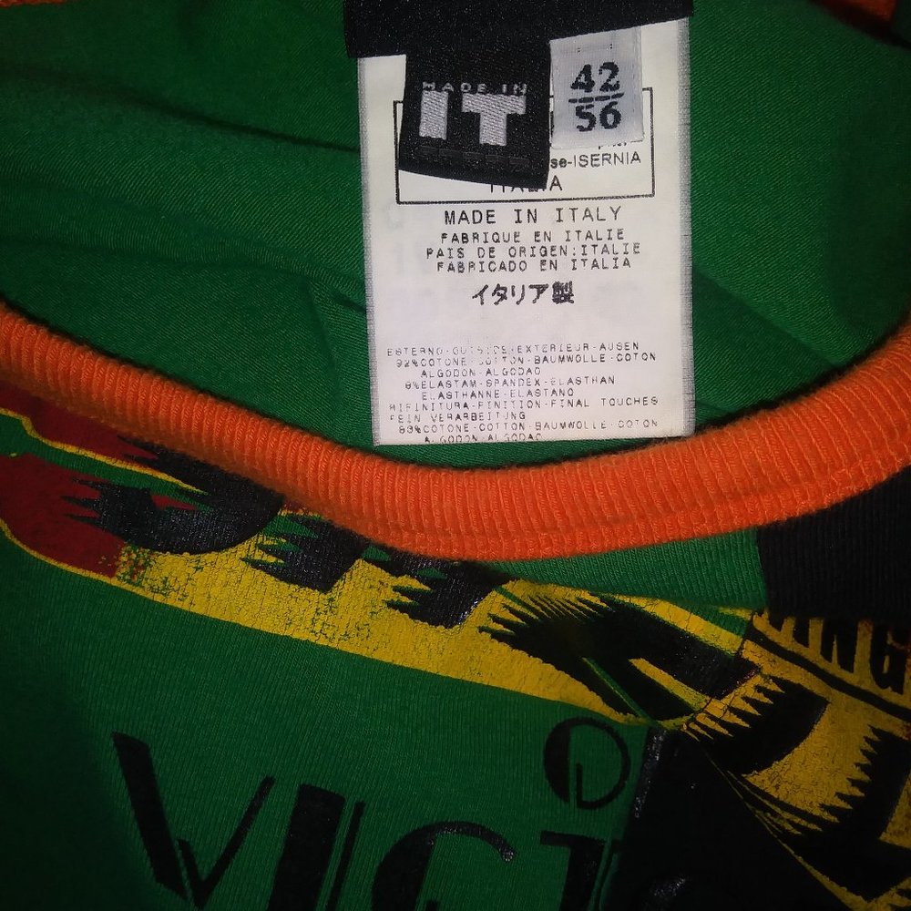 Versus Versace Vintage Men's T Shirt I Like THE Smell OF NAPALM...Sz 42/56 - Picture 4 of 4